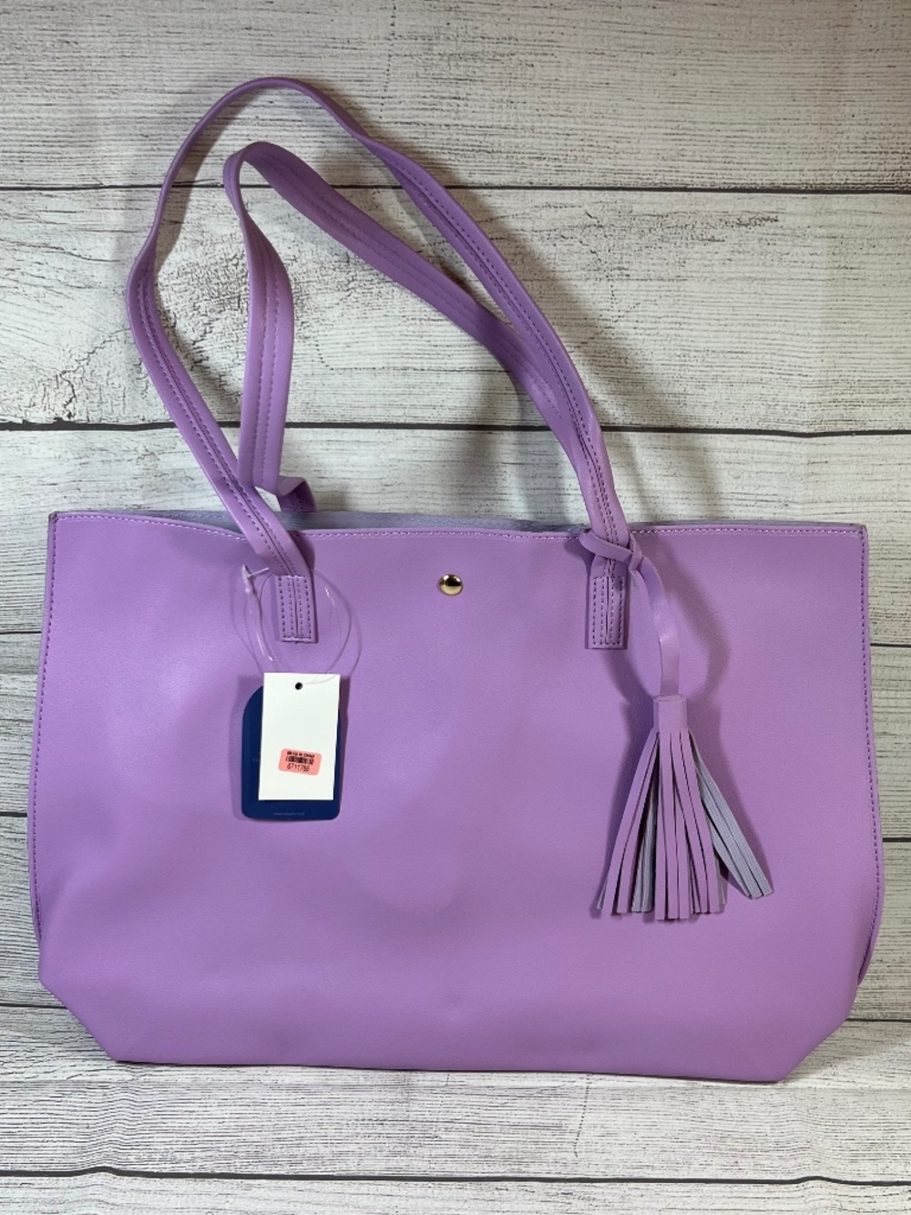 PURPLE TOTE SHOULDER BAG